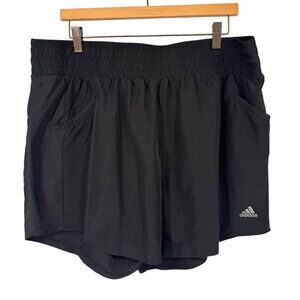 Adidas Womens Black  Shorts Pockets size XL Activewear